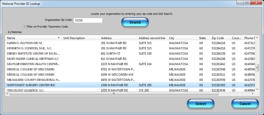 national provider identifier lookup